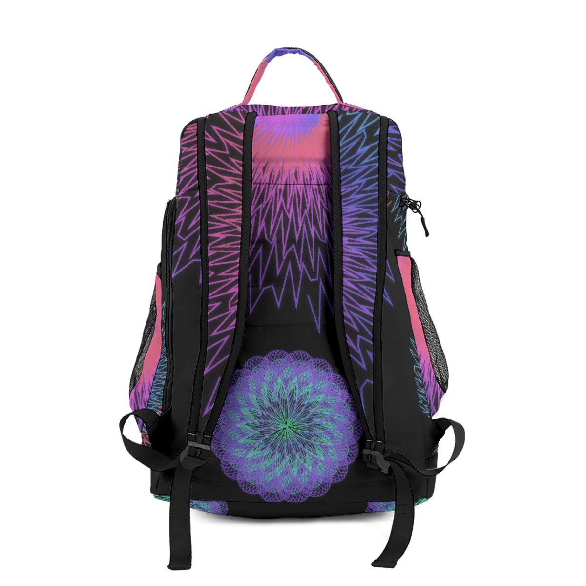 Moonflower & Squircle - All-Over Print Multifunctional Backpack - Image 3