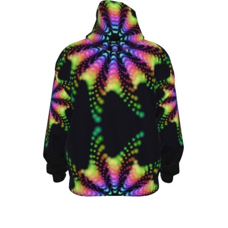 Harmonic Resonance - All-Over Print Unisex Pullover Hoodie With Zipper Closure | 310GSM Cotton