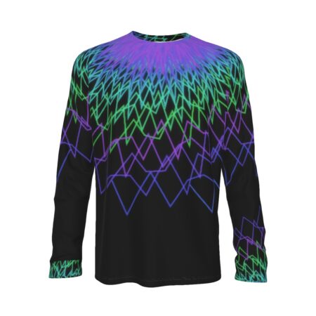 Neon Breaks - All-Over Print Men's Raglan Long Sleeve T-shirt  | 190GSM Cotton