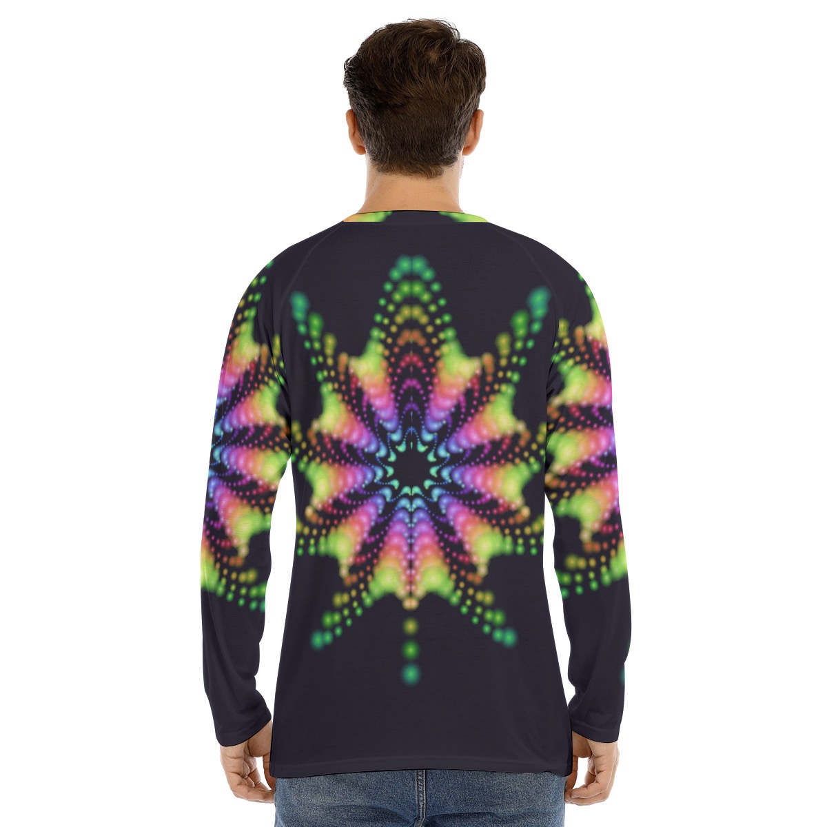 All-Over Print Men's Long Sleeve T-shirt With Raglan Sleeve - Image 4