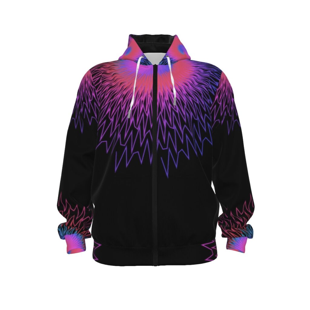 All-Over Print Unisex Pullover Hoodie With Zipper Closure | 310GSM Cotton