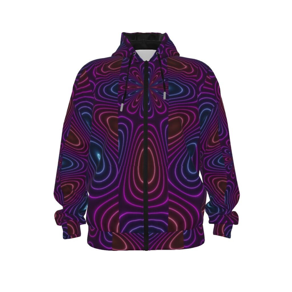 All-Over Print Unisex Pullover Hoodie With Zipper Closure | 310GSM Cotton