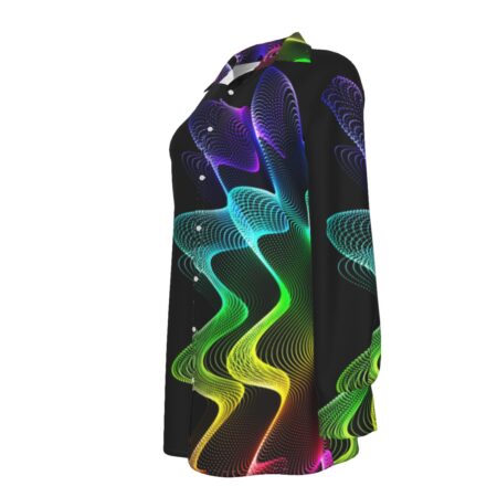 All-Over Print Women's Long Shirt |115GSM Cotton poplin